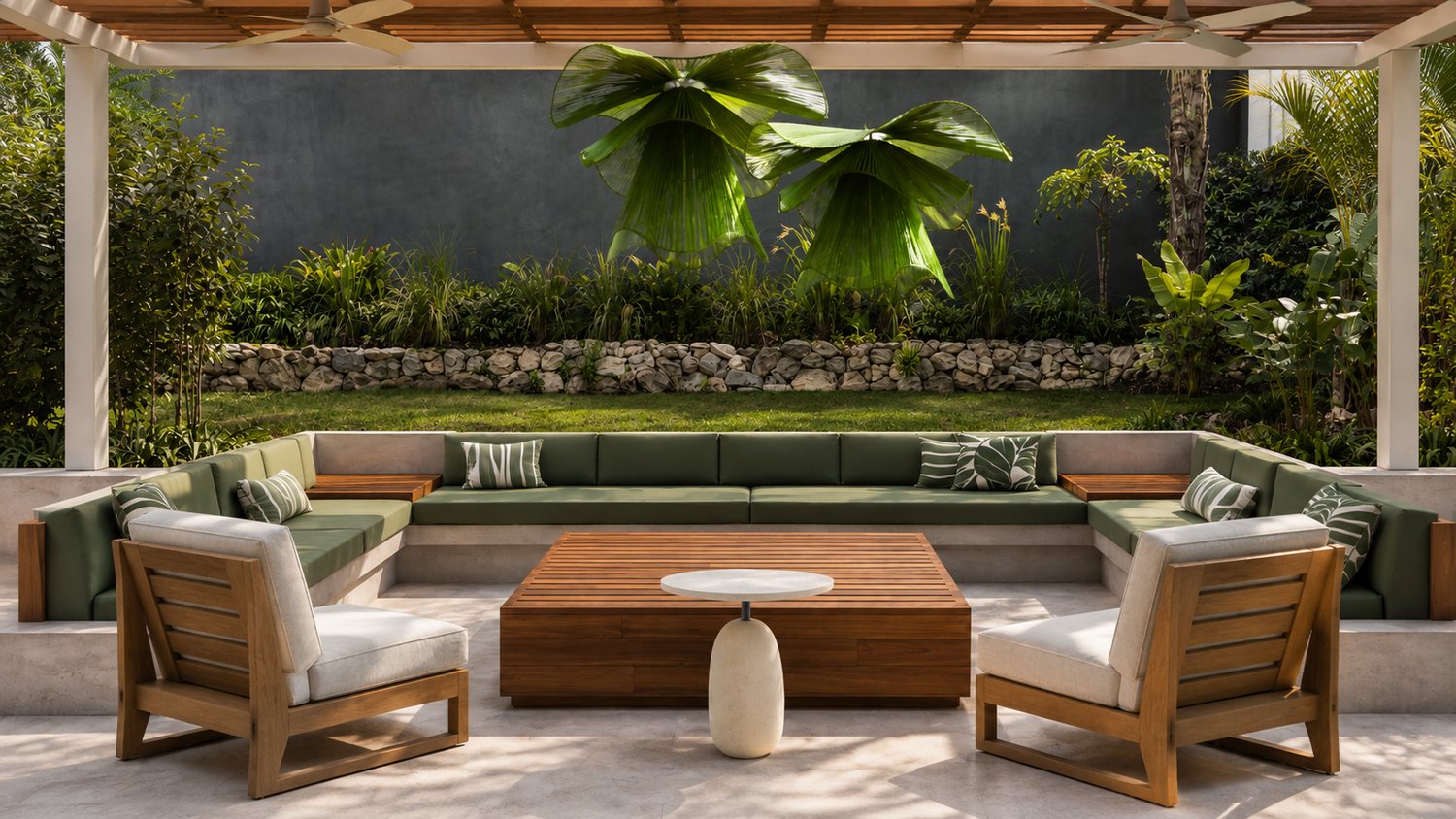 Terraza diseñada por Maralma Home en Guanacaste